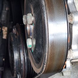 Screws on water pump motor
