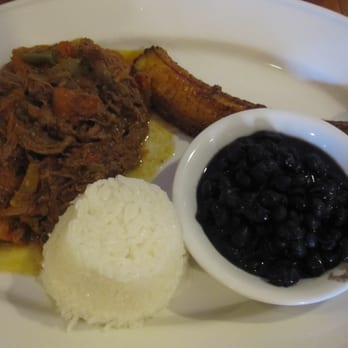 El Rinconcito II - Ropa Vieja with Black Beans, Rice and a Plantain - Latin American Near Me - Washington, DC, District of Columbia
