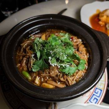 88 Club - Mapo tofu, king oyster mushrooms, fava beans, bamboo shoots - Chinese Near Me - Beverly Hills, California 88 Club - Mapo tofu, king oyster mushrooms, fava beans, bamboo shoots - Chinese Near Me - Beverly Hills, California