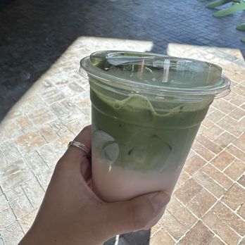 Harmony Coffee Bar - iced Strawberry Matcha - Coffee & Tea Near Me - Highland Park, Illinois Harmony Coffee Bar - iced Strawberry Matcha - Coffee & Tea Near Me - Highland Park, Illinois