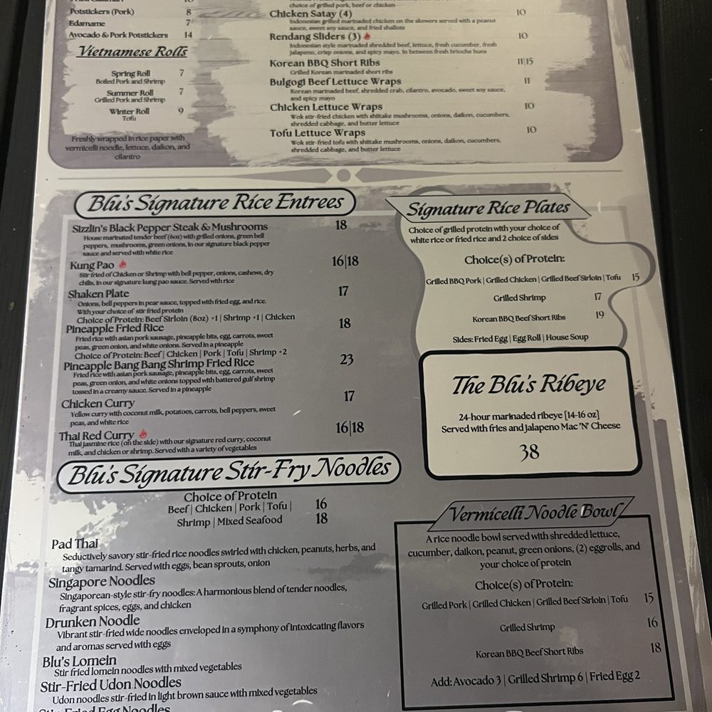 Blu Basil Wine & Grill - Menu - Vietnamese Near Me - Lafayette, Louisiana Blu Basil Wine & Grill - Menu - Vietnamese Near Me - Lafayette, Louisiana