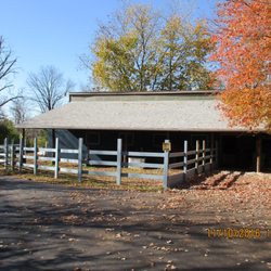 Sycamore Creek Stables - Front view of horse barn.
