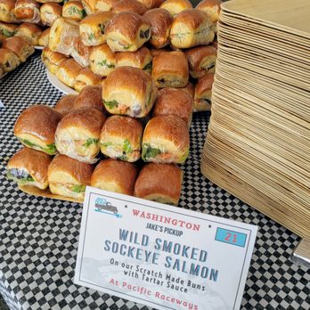 Jake's Pickup - Smoked Salmon Sliders - American Near Me - Bainbridge Island, Washington Jake's Pickup - Smoked Salmon Sliders - American Near Me - Bainbridge Island, Washington