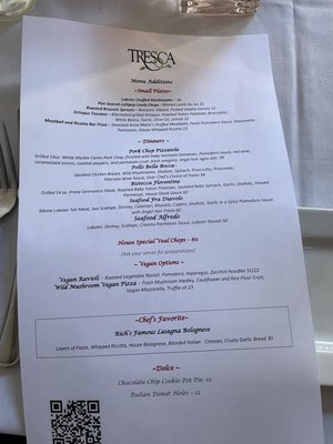 Menu photo 7 Tresca Boston, MA