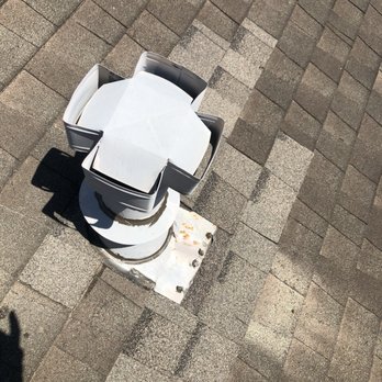 Tetralto Roofing - Repair damaged shingle around this vent. - Roofing Near Me Tetralto Roofing - Repair damaged shingle around this vent. - Roofing Near Me