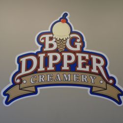 Big Dipper Creamery - North Oaks - Big logo display on the wall.
