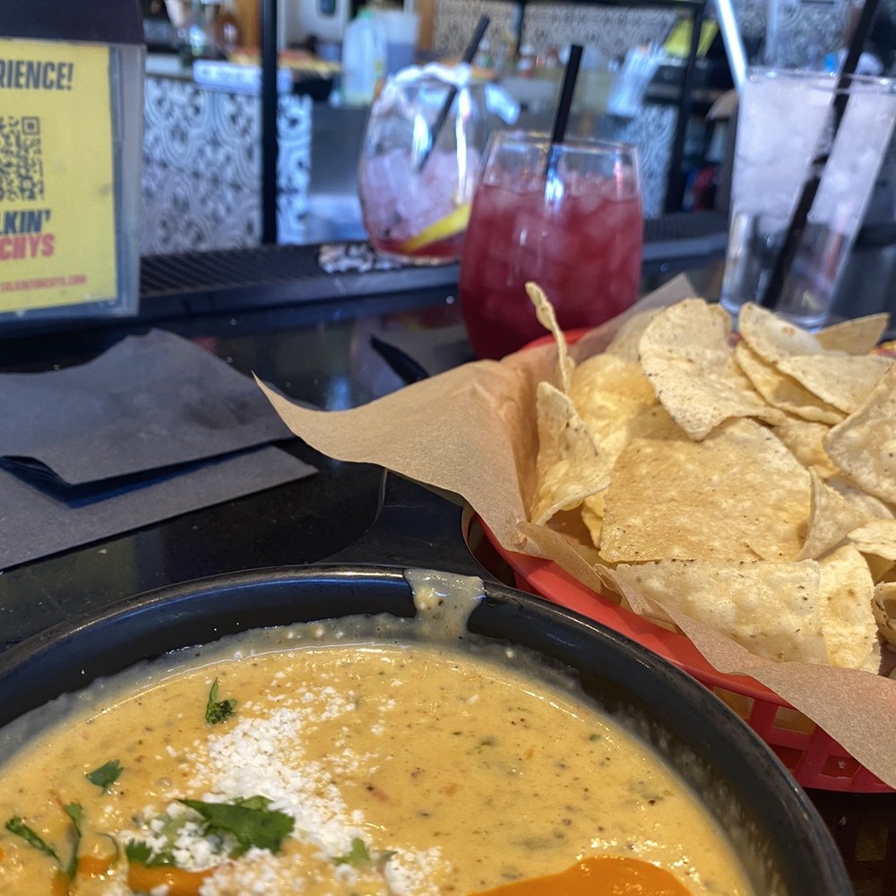 Torchy's Tacos - Queso (crack queso) and sangria - Tex-Mex Near Me - Plano, Texas