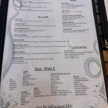 Quirks - Drink menu - Tacos Near Me - Virginia Beach, Virginia Quirks - Drink menu - Tacos Near Me - Virginia Beach, Virginia