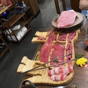 GAN-HOO BBQ - Beef combo and wagyu. - Barbeque Near Me - Flushing, New York