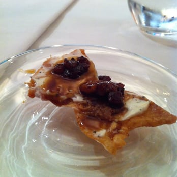 Kitchen Table - Crispy chicken skin, rosemary mascarpone, bacon jam - American Near Me - London, XGL