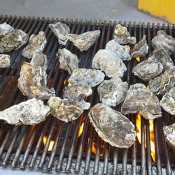 Save Mart - Oysters from Save Mart on the grill..