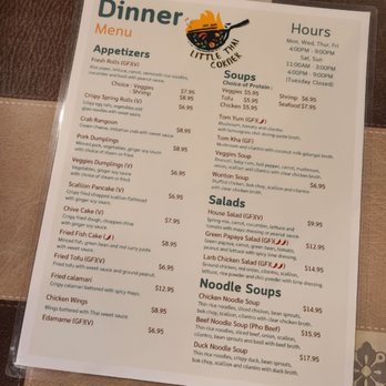 Little Thai Corner - Appetizer Menu (September 2024) - Thai Near Me - Warwick, Rhode Island