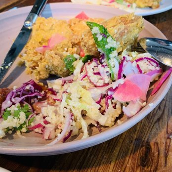 Foreign Cinema - Curry - Scented Sesame Fried Chicken - Breakfast & Brunch Near Me - San Francisco, California Foreign Cinema - Curry - Scented Sesame Fried Chicken - Breakfast & Brunch Near Me - San Francisco, California