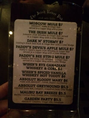 Menu photo 8 The Irish Rover Pub Denver, CO