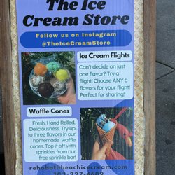 The Ice Cream Store - Menu