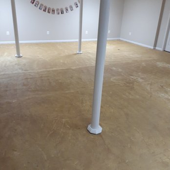 Airbase Carpet & Tile Mart - How they left the space (bare concrete when I previously had old carpet) - Flooring Near Me - New Castle, Delaware
