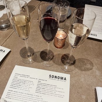 Sonoma Restaurant and Wine Bar - Bubbly flight - New American Near Me - Washington, DC, District of Columbia Sonoma Restaurant and Wine Bar - Bubbly flight - New American Near Me - Washington, DC, District of Columbia