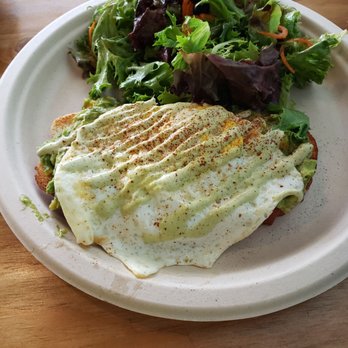 Egghead Cafe - Aco-corn toast with over easy egg - Coffee & Tea Near Me - Honolulu, Hawaii