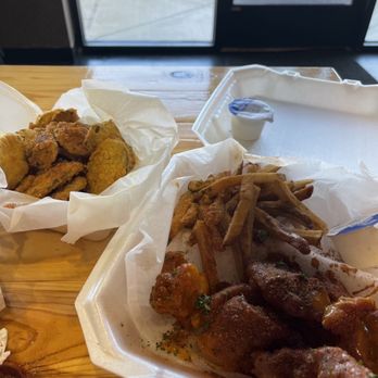 Fowl N Out - Fried Pickles, Honey Cajun Boneless Wings, Seasoned Fries - Chicken Wings Near Me - Olive Branch, Mississippi Fowl N Out - Fried Pickles, Honey Cajun Boneless Wings, Seasoned Fries - Chicken Wings Near Me - Olive Branch, Mississippi