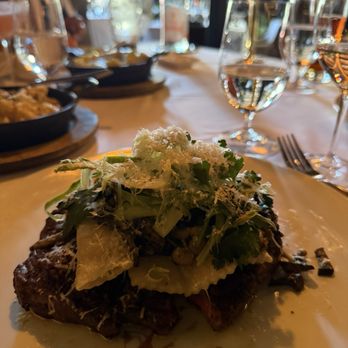 Elliott's Steakhouse - Steak with some type of pasta with a delicious mushroom sauce - heaven!!!! - Steakhouses Near Me - Chandler, Arizona