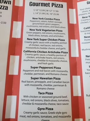 Menu photo 2 New York Pizza Sacramento, CA