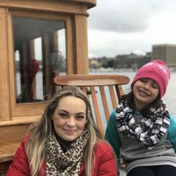Seattle Boat Cruise - My little cousin and I enjoying a cold but fun and BEAUTIFUL cruise around Seattle :)
