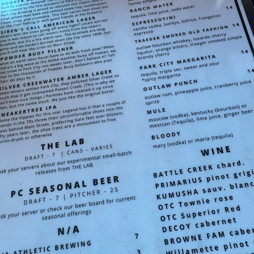 Park City Brewing - Menu - Barbeque Near Me - Park City, Utah Park City Brewing - Menu - Barbeque Near Me - Park City, Utah