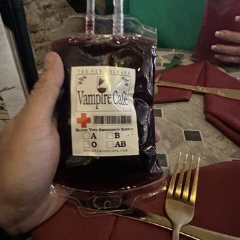 Vampire Cafe - Sangaria Blood Bag - Cafes Near Me - New Orleans, Louisiana