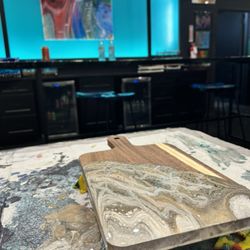 Hawaii Fluid Art - Charcuterie boards with art make a beautiful kitchen statement and great for parties!