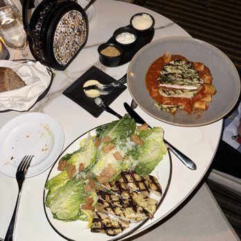 The Loft - Caesar salad and chicken pasta - New American Near Me - Laguna Beach, California The Loft - Caesar salad and chicken pasta - New American Near Me - Laguna Beach, California