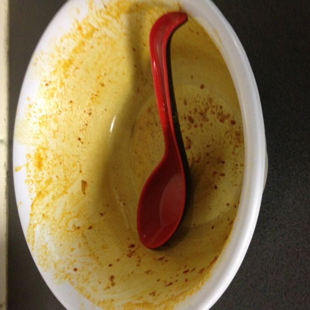 Malay Chinese Takeaway - Somehow this got tipped over? Luckily all the Laksa had already drained down my little red lane. - Malaysian Near Me - Sydney, NSW