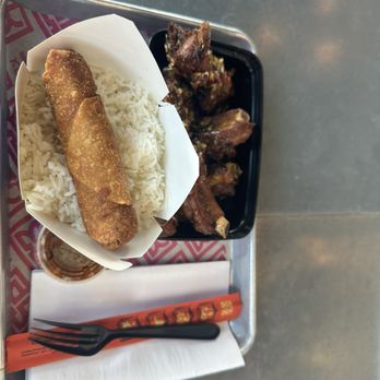 The Rice Box - Ribs and eggrolls - Asian Fusion Near Me - Houston, Texas