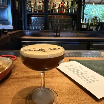 The Charter Oak Restaurant - Espresso martini with brown butter tequila - New American Near Me - St Helena, California