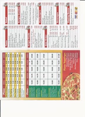 Menu photo 1 Torino Pizza & Pasta Kingston, ON Menu photo 1 Torino Pizza & Pasta Kingston, ON