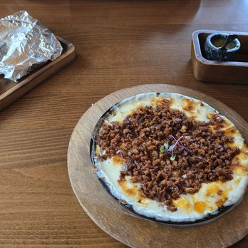 Pura Brasa - Queso fundido con chorizo - Steakhouses Near Me - Sumner, Washington