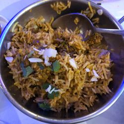 L'Etoile du Kashmir - Chicken biryani. With the most delicious flavor ever.  Nuts and herbs and spices oh my.