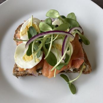 Sweet Olive Market & Bakery - Smoked salmon toast - Farmers Market Near Me - Mandeville, Louisiana