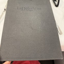 La Dolce Vita - Menu front cover