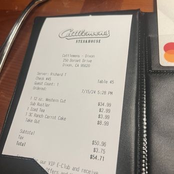Cattlemens - You get a lot for $50! - Seafood Near Me - Dixon, California Cattlemens - You get a lot for $50! - Seafood Near Me - Dixon, California