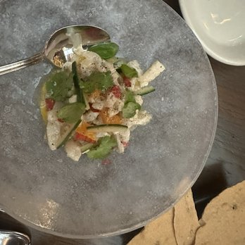 Aba - Halibut ceviche - Mediterranean Near Me - Chicago, Illinois