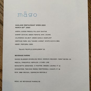 Mägo - Menu - Colombian Near Me - Oakland, California Mägo - Menu - Colombian Near Me - Oakland, California