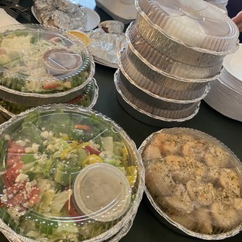 Pepperoni Grill - So much food! Salads, garlic knots, wings, oh my! - Pizza Near Me - Oak Island, North Carolina