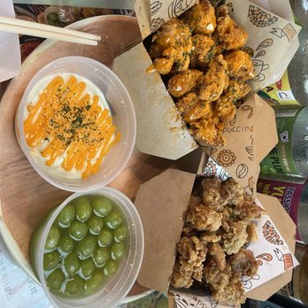 Mimisa Korean Chicken - Cheddar Cheese Dip Chicken and M5. Green Grape Chicken - Chicken Shop Near Me - Flushing, New York Mimisa Korean Chicken - Cheddar Cheese Dip Chicken and M5. Green Grape Chicken - Chicken Shop Near Me - Flushing, New York