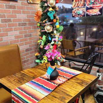 Gualberto's Taco Shop - Inside decor & tables - Mexican Near Me - San Diego, California
