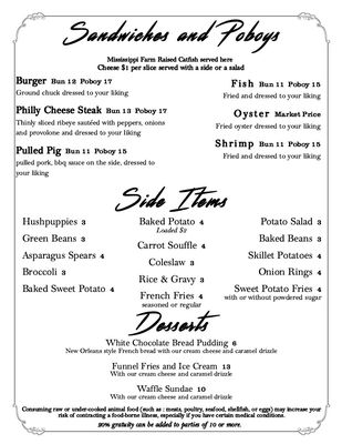 Menu photo 4 Stacy's Skillet Columbia, MS