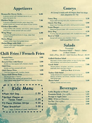 Menu photo 6 Dix Coney Island Denton, TX