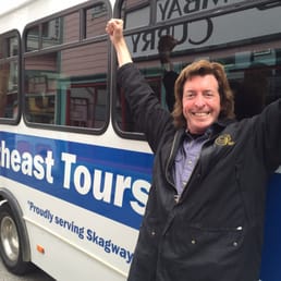Photo of a victorious tour guide and the culmination of a wonderful tour!
