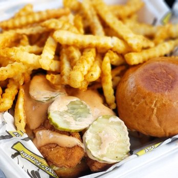 Nash + Tender Lodi - 2 chicken tenders or white bread and a slider. - American Near Me - Lodi, California