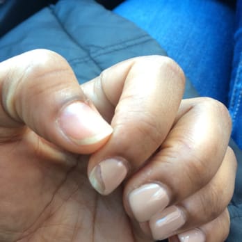 Royal Diamond Nail - Got them done Tuesday...            It hasn't been a week. Thumb completely pilled off, and index chipped. - Nail Salons Near Me - Bronx, New York