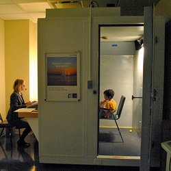 Hearing Services of Cape Ann - Hearing test in progress